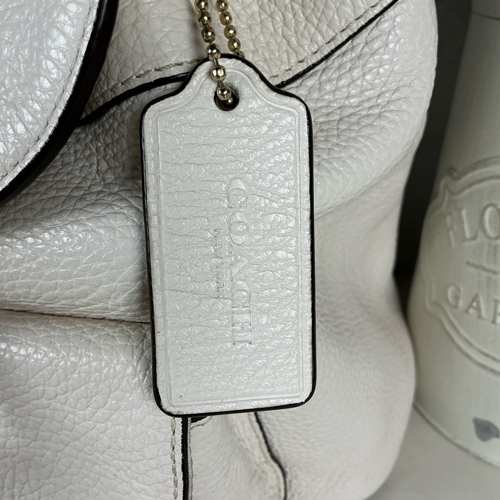 Coach Mini Billie Ivory Cream Gold Leather Backpack‎ Bag - Picture 4 of 12